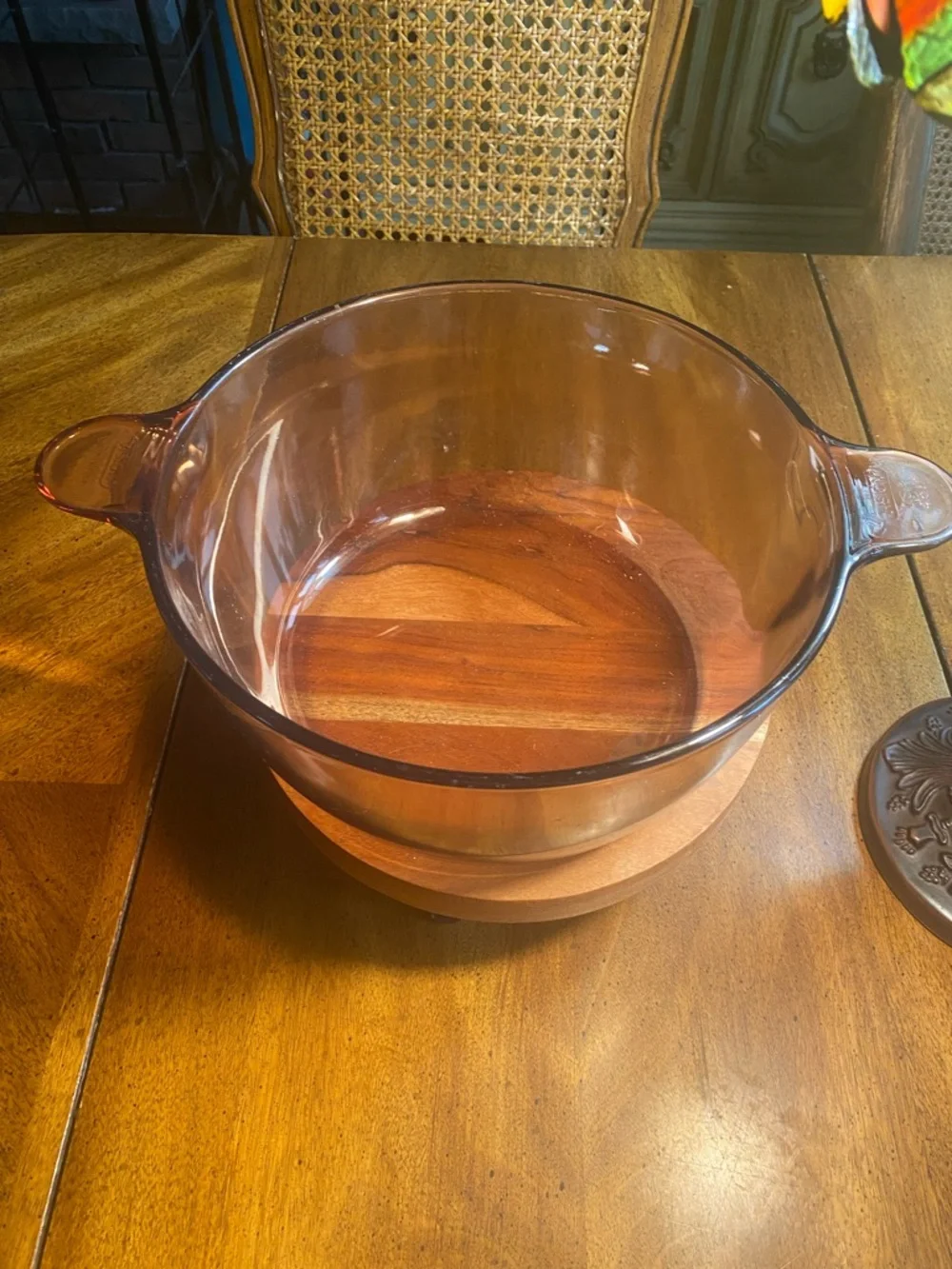 Corning Visions 4.5 Liter Amber Glass Stock Pot